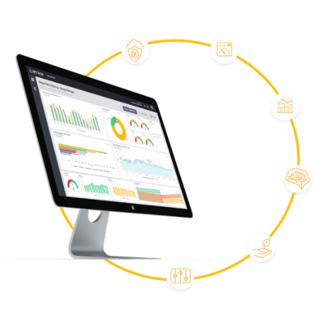 Infographie outil digitale de gestion de l'énergie