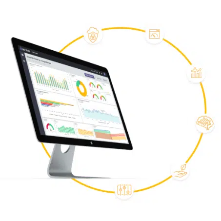 Infographie outil digitale de gestion de l'énergie