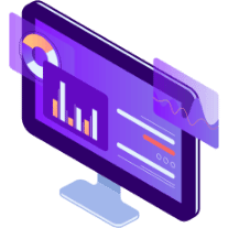 Illustration mockup de graphiques logiciel de suivi énergétique