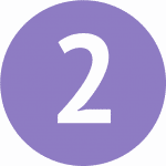 Icone numero 2 violet